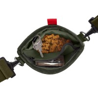 Hunter Saszetka na smaczki na ramię Alva oliwkowa. Magnetyczne zapięcie. Z dodatkowymi możliwościami przechowywania kluczy, telefonu komórkowego itp. Z odblaskową lamówką dookoła - zapewniającą dodatkową widoczność_6