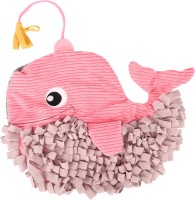 Flamingo Mata węchowa dla szczeniaka Wieloryb różowy. Materiał: poliester, wykończony sztruksem. Można wypełnić przekąskami lub suchą karmą. Antypoślizgowa