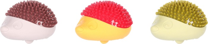 Flamingo Zabawka dla psa Dental Stekkie Hodgehog. Materiał: guma termoplastyczna/TPR. Pomaga zapobiegać powstawaniu płytki nazębnej. Wypustki masują dziąsła. Z piszczałką dla dodatkowej zabawy