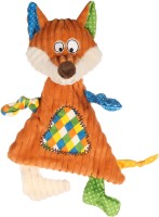 Flamingo Zabawka dla psa pluszowy Lis brązowy. Materiał: plusz i wykończony sztruksem. Z piszczącym i trzeszczącym dźwiękiem dla dodatkowej zabawy. Brak wypełnienia w środku