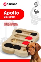 Flamingo Zabawka interaktywna dla psa Apollo. Materiał: płyta MDF. Zabawka zapewnia Twojemu zwierzakowi stymulację umysłową. Antypoślizgowa_3