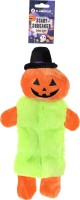 Flamingo Zabawka dla psa Halloween Pan Dynia. Pomarańczowa zabawka w kształcie dyni, pluszowa. Z piszczącym i trzeszczącym dźwiękiem dla dodatkowej zabawy_2
