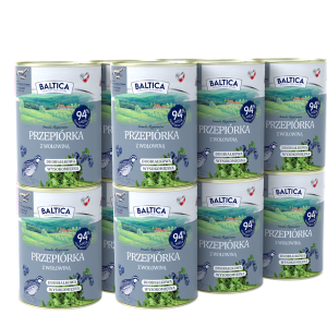 BALTICA Karma mokra dla psa przepiórka z wołowiną 400 g