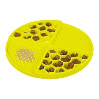 Collar Waudog mata do lizania i powolnego karmienia dla zwierząt żółta_3
