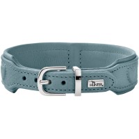 Hunter Obroża skórzana dla psa Soho X Love jasny niebieski 1