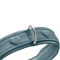 Hunter Obroża skórzana dla psa Soho X Love jasny niebieski 2