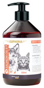 EUPHORIA Olej z łososia dla psa i kota 500 ml
