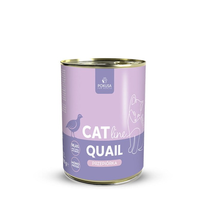 Pokusa CatLine - przepiórka - karma mokra dla kociąt 400 g