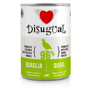 Disugual Karma mokra dla psa Monobiałkowa Przepiórka 400 g