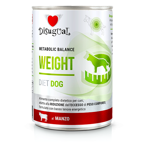 Disugual Karma mokra dla psa Weterynaryjna WEIGHT Wołowina  400 g