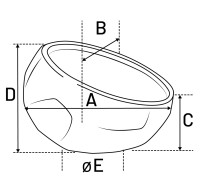 Flamingo Miska ceramiczna dla psa Unic granatowa. Wykonana z ceramiki. W nietypowym i oryginalnym kształcie. _4