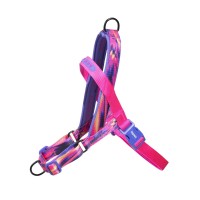 Zee Dog Szelki dla psa Softer Walk Glitch Error 500. Całkowicie regulowane szelki, zaprojektowane z myślą o płynniejszych spacerach. Z przodu i z tyłu znajdują się 2 D-ringi, do których można przyczepić smycz. Regulowane