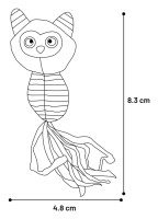 Flamingo Zabawka dla kota z kocimiętką Strellow Sowa żółta. Materiał: tekstylny. Z kocimiętką i wstążkami dla dodatkowej zabawy. Unikalny i oryginalny projekt opracowany przez Flamingo_3