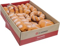 Flamingo Lateksowa zabawka dla psa Pieczywo Mix. Zabawka w kształcie pieczywa. W środku posiada piszczałkę. _2