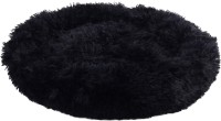 Flamingo Legowisko dla psa  i kota okrągłe Pacha czarne. Materiał: plusz z wypełnieniem: włókno poliestrowe. Gramatura pluszu: 270 g/m². Pranie ręczne. Antypoślizgowy spód