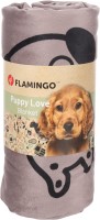 Flamingo Kocyk dla szczeniaka Oddi Rectangle. Materiał: plusz. Gramatura pluszu: 220 g/m². Można prać w temperaturze 30°C. Wykończony lamówką_7