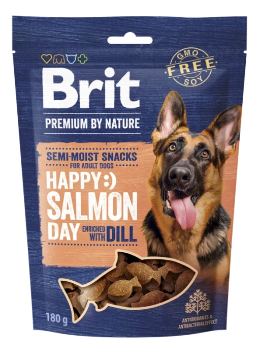 Brit Smaczki dla psa łosoś z koperkiem 180 g