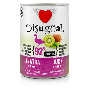 Disugual Karma mokra dla psa z owocami Kaczka z kiwi 400 g