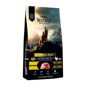 PROMOCJA  Wataha Sucha karma dla psów olbrzymich z indykiem kaczką i ryżem 2 kg