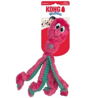 KONG® Zabawka dla psa  Wubba™ Octopus. Pluszowa ośmiornica doskonale sprawdzi się do aportowania. Odstające elementy ułatwiają przenoszenie oraz przechwytywanie. Minimalne wypełnienie. Z piszczałką_2