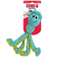 KONG® Zabawka dla psa  Wubba™ Octopus. Pluszowa ośmiornica doskonale sprawdzi się do aportowania. Odstające elementy ułatwiają przenoszenie oraz przechwytywanie. Minimalne wypełnienie. Z piszczałką_4