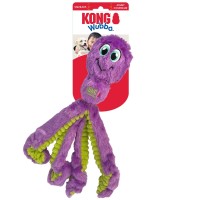 KONG® Zabawka dla psa  Wubba™ Octopus. Pluszowa ośmiornica doskonale sprawdzi się do aportowania. Odstające elementy ułatwiają przenoszenie oraz przechwytywanie. Minimalne wypełnienie. Z piszczałką_6
