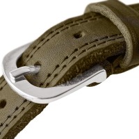 Hunter Obroża skórzana dla psa Lemvig koniakowo-oliwkowa_3