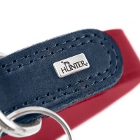 Hunter Obroża skórzana dla psa Lemvig czerwono-granatowa_3