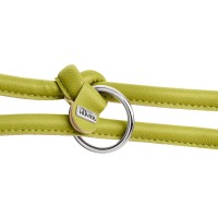 Hunter Smycz przepinana dla psa ze sztucznej skóry Amalfi Round limonkowa_3