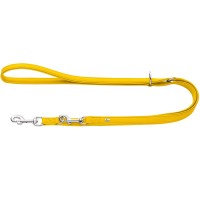 Hunter Smycz przepinana dla psa ze sztucznej skóry Amalfi żółta