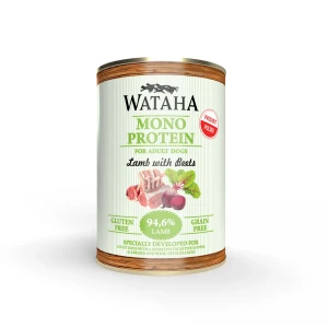 WATAHA MONO PROTEIN ADULT DOG 94,6%  KARMA DLA PSA JAGNIĘCINA Z BURAKAMI 400 g