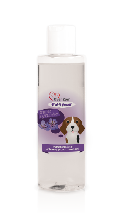 Over Zoo Szampon z geraniolem wspomagający ochronę przed owadami 200 ml