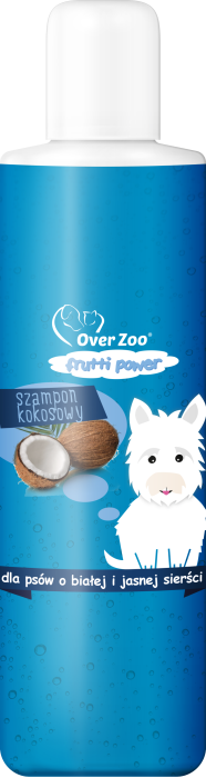 Over Zoo Szampon kokosowy dla psów o białej i jasnej sierści 200 ml