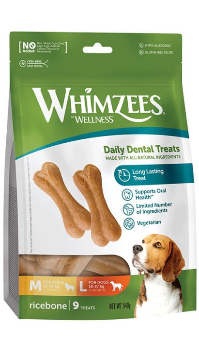 WHIMZEES Kość Ryżowa M/L  9szt