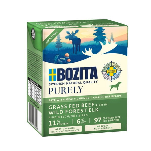 BOZITA Karma mokra dla psa duoprotein wołowina z łosiem 375 g
