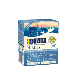 BOZITA Karma mokra dla psa duoprotein wołowina z reniferem 375 g