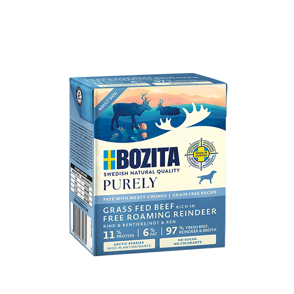 BOZITA Karma mokra dla psa duoprotein wołowina renifer 375 g