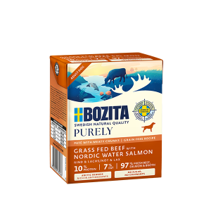 BOZITA Karma mokra dla psa duoprotein wołowina z łososiem 375 g