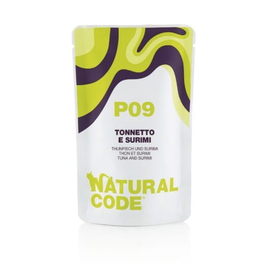 Natural Code Mokra karma dla kota P09 tuńczyk z surimi 70 g