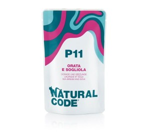 Natural Code Mokra karma dla kota P11  dorada z solą 70 g
