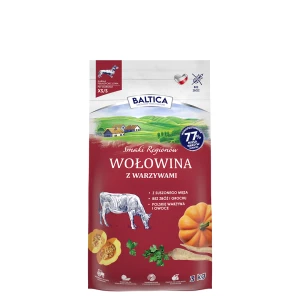 BALTICA SMAKI REGIONÓW Sucha karma dla psa Wołowina z warzywami XS/S 3 kg