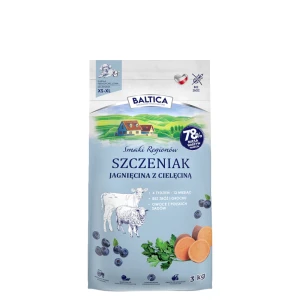  Baltica Sucha karma dla szczeniaka Jagnięcina z cielęciną XS/XL 3 kg