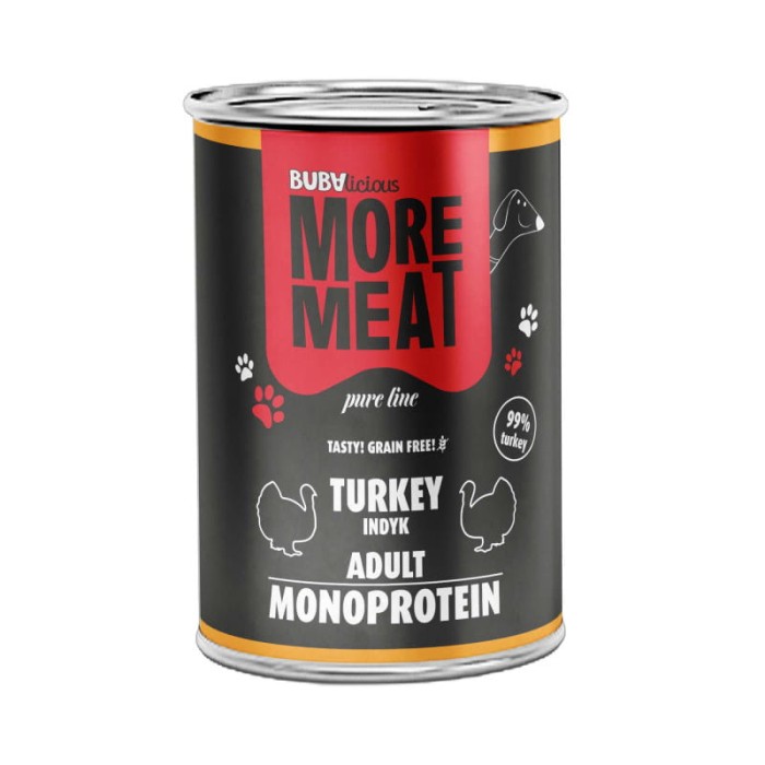 BUBAlicious More Meat mono karma dla psa Pure Line INDYK  400g