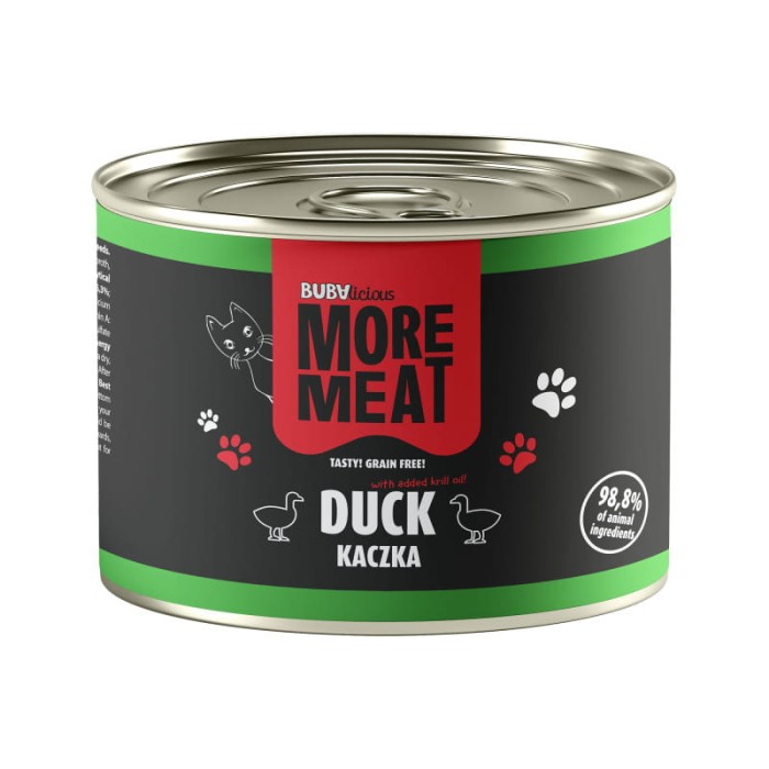 BUBAlicious More Meat kot mono Pure  KACZKA 185 g