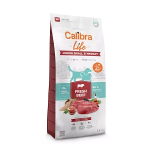 Calibra Karma sucha Dog Life Junior Small&Medium Fresh Beef 2,5kg