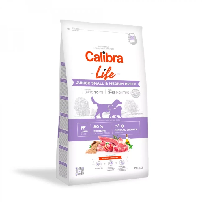 Calibra Dog Karma sucha dla psa Life Junior Small&Medium Breed Lamb 2,5 kg