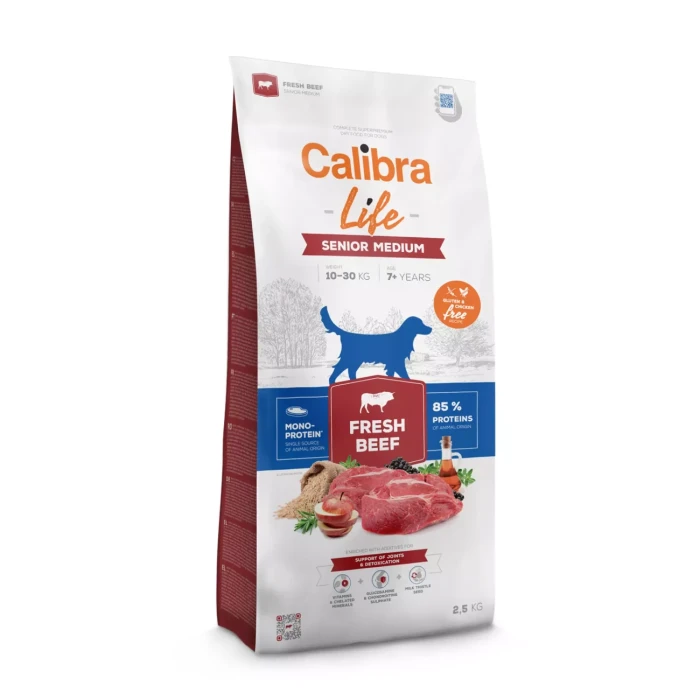 Calibra  Karma sucha dla psa Dog Life Senior Medium Fresh Beef 2,5 kg
