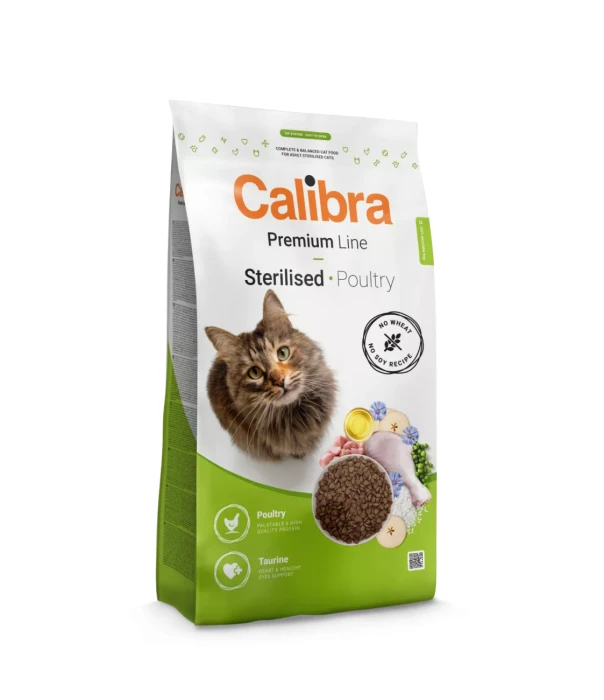 Calibra Karma sucha dla kota Cat Premium Line Sterilised Poultry 2 kg