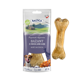  Baltica Kość do żucia dla psa bażant z jagodami goji 1 szt