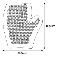 Flamingo Gumowa rękawica dla psa Glove. Gumowe ząbki mogą być również użyte jako masażer oraz do rozprowadzania szamponu podczas kąpieli pupila. _7